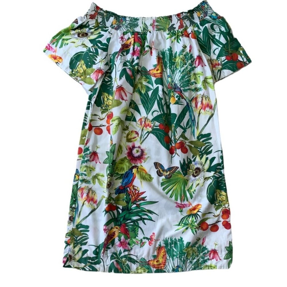 J. Crew Women's Off The Shoulder Ratti Into the Wild Dress